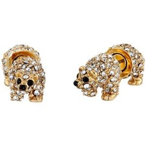 Kate Spade Cold Comforts Polar Bear Studs. EUC.